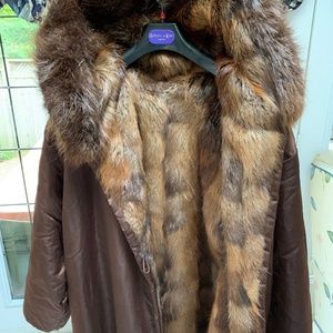 Linda Lundstrom Fur lined parka